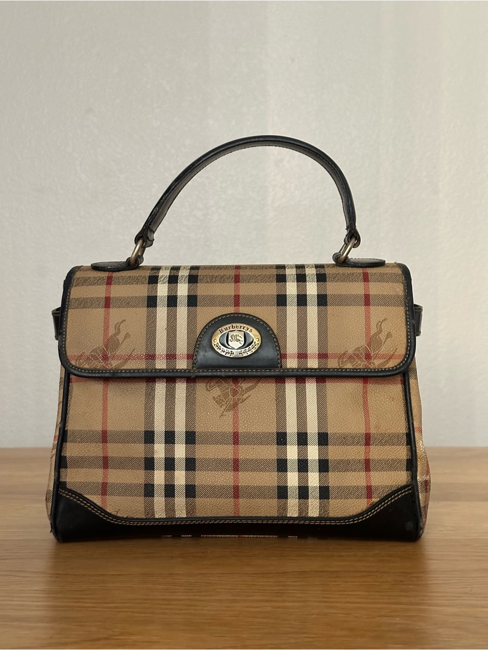 Burberrys vintage top handle